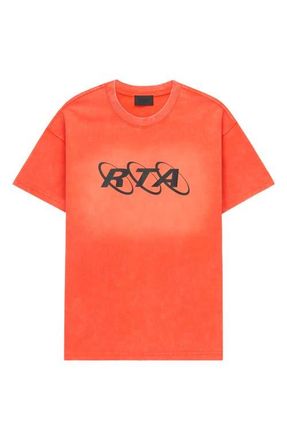 Rta Colin Planetary Oversize Graphic T-Shirt in Orange Planetary at Nordstrom, Size Xxx-Large