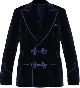 Dolce & Gabbana Double-breasted Sicilia-light Jacket - Heren - Blazers - Blauw - M - Katoen - Jassen