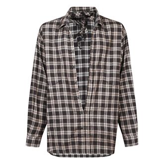 Dsquared2 Casual Shirts, male, Brown, Size: L Brown Long Sleeves Shirt