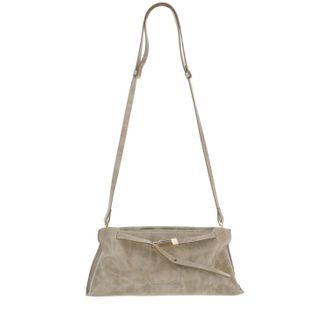 Benedetta Bruzziches Rectangular Shoulder Bag in Calfskin Leather