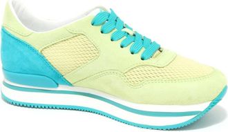 Hogan H222 Sneakers - Dames - Sneakers - Geel - 35 1/2 EU - Leer - Schoenen