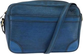 Louis Vuitton Pre-owned Vintage Leren Cross Body Tas - Dames - Vintage Schoudertas - Blauw - ONE Size - Leer - Vintage
