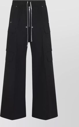 Rick Owens cotton wide-leg cargo trousers