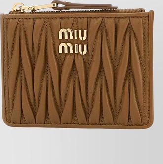 Miu Miu leather card holder