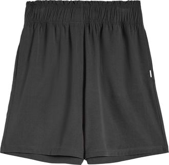 Freddy Pantaloncini da donna in lino viscosa con gamba ampia