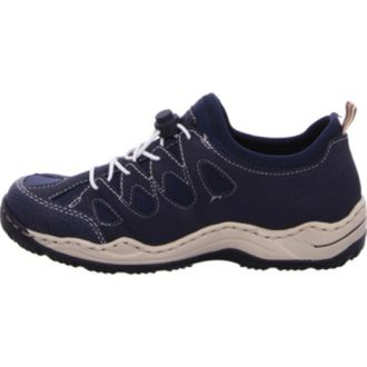 Rieker Instapschoen - Dames - Schoenen - Blauw - Maat: 38 EU Leer