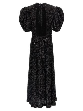 Rotate Sequin Midi Dress - Black