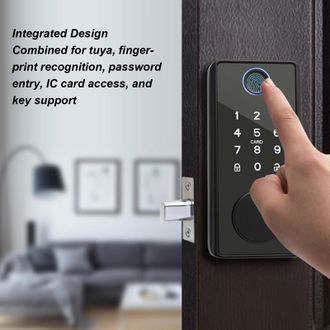 OEM Cerraduras Inteligentes Tuya Con Conexi&oacute;n A Internet: Llave Electr&oacute;nica, Puerta Con Teclado T&aacute;ctil De Aluminio Y Cierre Autom&aacute;tico