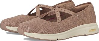 Skechers Martha Stewart Arch Fit Living - Meadow Walk Womens Shoes Mocha : 9.5 B - Medium, Textile