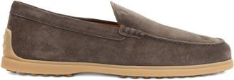 Tod's Tods Mens Brown Suede Leather Loafers