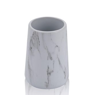 tomasucci Marble-B toothbrush tumbler, white