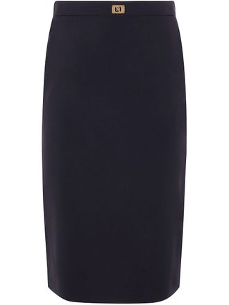 Elisabetta Franchi Pencil Midi Skirt By Elisabetta Franchi