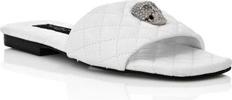 Philipp Plein Sandals Flat Crystal Skull