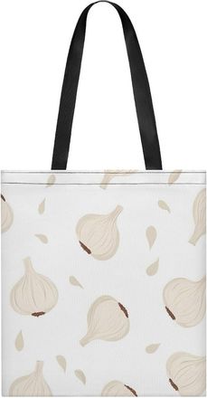 Generic Garlic Pattern Womens Tote Casual Shopping Bag Lightweight Shoulder Bags Hobos Handbag for Work Travel Daily 35x40cm