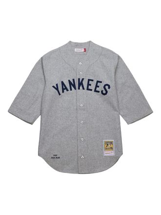 Mitchell & Ness MLB Yankees 1929 Babe Ruth shirt - men - Fabric - M - Grey
