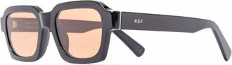 Retro Superfuture Sunglasses, unisex, Black, Size: 52 MM Caro 4KJ Sunglasses