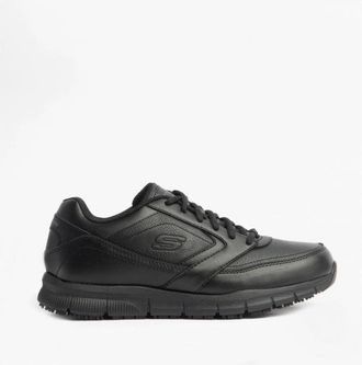 Skechers Womens NAMPA WYOLA SR Ladies Slip Resistant Trainers Black - Size UK 8