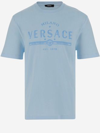 Versace Cotton T-shirt With Logo