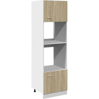 vidaXL Vidaxl - Microwave Cabinet Lyon Sonoma Oak 60x57x207 cm Engineered Wood
