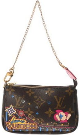 Louis Vuitton Brown Canvas Monogram Pochette Pouch (Pre-Owned)