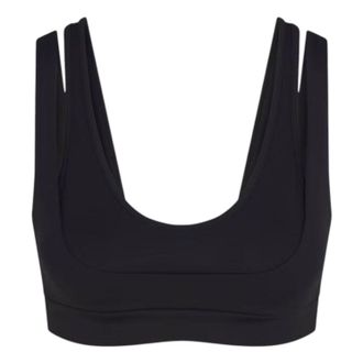 Nike (WMNS) Nike x SKIMS Matte Double Strap Scoop Bra Obsidian BRSPT6022W-OBD
