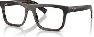 Prada 53mm Rectangle optical glasses in Tortoise at Nordstrom