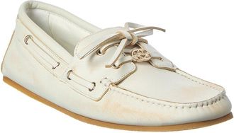 Gucci Gg Logo Leather Loafer