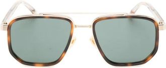 Gucci Accessoires, Dames, Geel, ONE Size, Aviator Frame Zonnebrillen