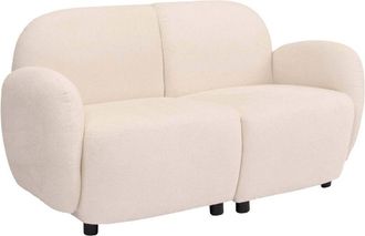 Hhg Sof&aacute; De 2 Plazas Hhg-716, Sof&aacute; De 2 Plazas, Sof&aacute; Lounge, Tejido/textil Chenilla (330 G/m&sup2;) &Ouml;ko-tex, Crema