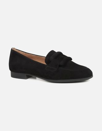 Gabor Womens Breanne Womens Loafers - Black - Size: 5.5
