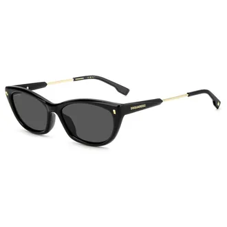 Dsquared2 Sunglasses, female, Black, Size: 57 MM Cat-eye Sunglasses
