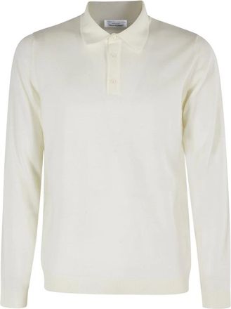 Roberto Collina Tops, Heren, Wit, L, Polo Shirts