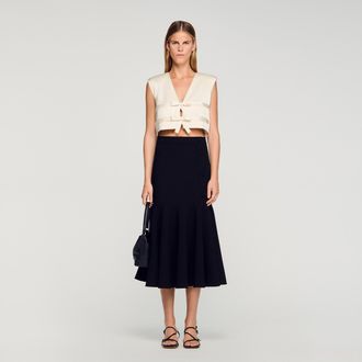 Sandro Falda larga con volantes