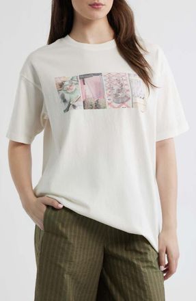 Damson Madder Slow Life Crossword Graphic T-Shirt in Off White at Nordstrom, Size 10 Us