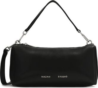 Kazar Langwerpige zwarte zachte leren handtas - Dames - Handtassen - Zwart - ONE Size - Leer - Tassen