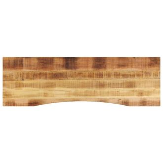 Berkfield Home Desk Top with Curve 160x50x2.5 cm Solid Wood Rough Mango in Brown