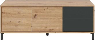 F.R.S. Mobile tv 130 cm Brooklyn Color Nodi Rovere e Grigio Antracite Stile Industriale