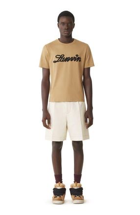 Lanvin Ribbon T-Shirt in Camel at Nordstrom, Size Xx-Large It
