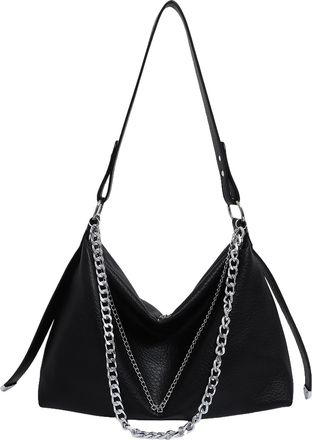 Generic Cymwer PU Leather Shoulder Bag Large Tote Bags Vintage Underarm Bag for Women (Black)