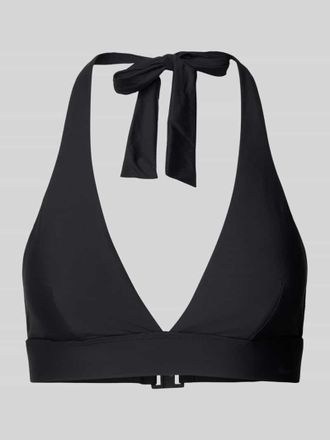 Marc O'Polo Bikini-Oberteil mit V-Ausschnitt Modell Essentials in Black, Größe XL