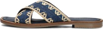 Notre-V Slider - Dames - Sandalen - Blauw - 38 EU - Schoenen
