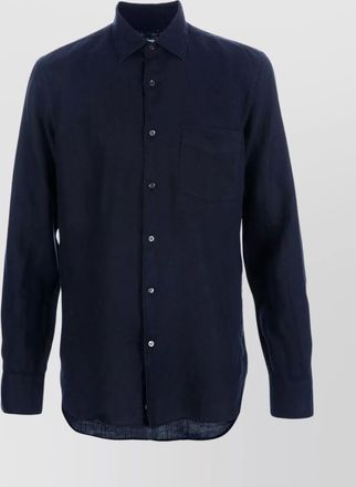 Aspesi long sleeve shirt curved hem design