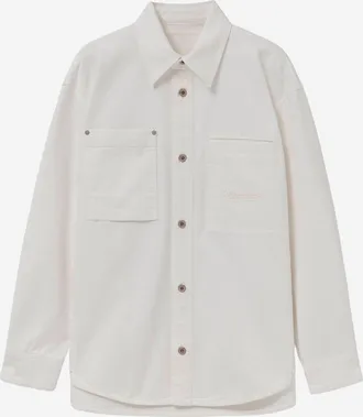 Wooyoungmi Mens Cotton Shirt Ivory