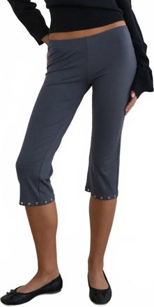 Motel Rocks Kyogai Capri Trouser In Jersey Ocean Storm