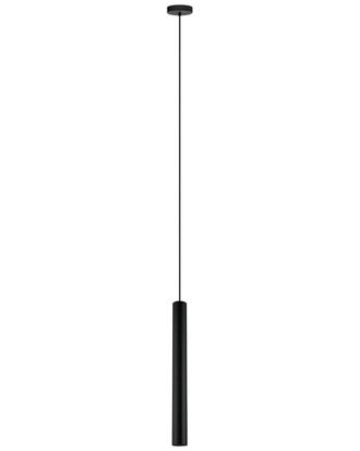 Eglo Eglo Tortoreto 1 Light Cylinder Pendant With Matte Black Finish