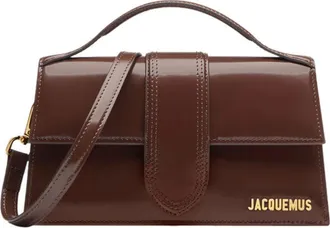 Jacquemus Midnight brown Leather Le Grand Bambino Womens Handbag