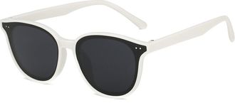 Generic Mens Vacation Commuter Sunglasses Outdoor Women Driving Sports Sun Glasses(White)