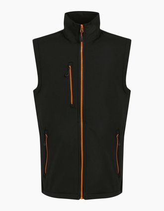 Regatta Mens Regatta Professional Mens Softshell 2 Layer Body Warmer - Black - Size: 44/Regular