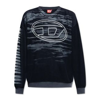 Diesel Sweatshirts, male, Blue, 2XL, Sweatshirt S-Boxt-T1