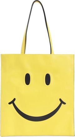 Moschino Geel & Oranje Shopper Tas Aw 24 - Dames - Shoppers - Geel - ONE Size - Leer - Tassen